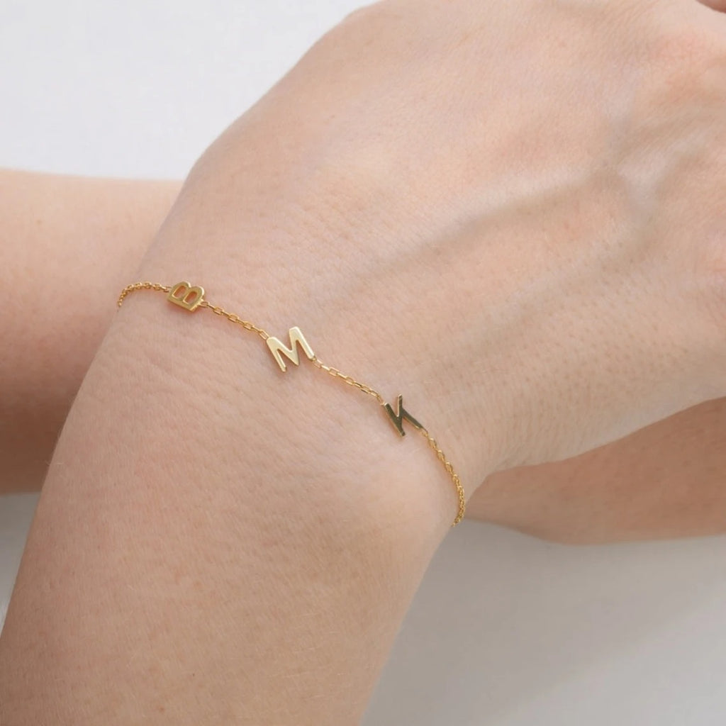 Custom Name Bracelets in Gold for Women, Men, Kids
