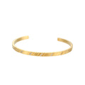 Simple Stainless Steel Rectangle Zircon Opening Bracelet