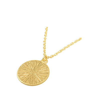 Mystic Ocean Necklace - Retro Gold Coin Pendant