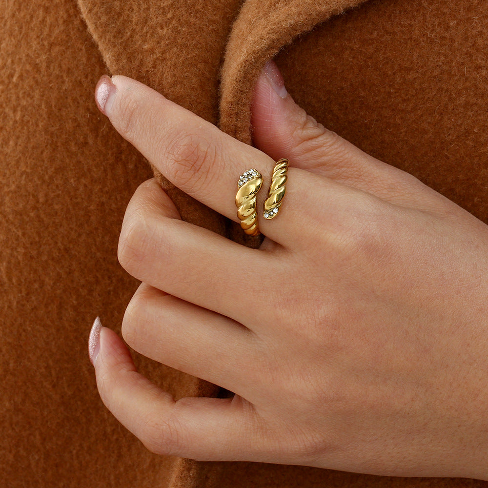 Personalized Stainless Steel Trendy Fashion Ring
