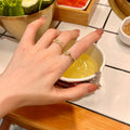 Graceful Pearl and Zircon Ring for Women